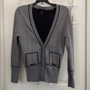 Material Girl Polka Dot Bow Cardigan
